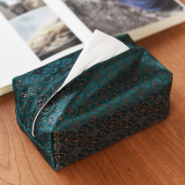 Pastoral Chinese light and luxurious paper towels box handloom Song-in-brocade Cardboard Box Zen for Home Car Tissue Cloth Bags