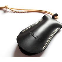 TOYOYOvintage original handmade tannic leather headlayer genuine leather calf leather minimalist retro key bag car home