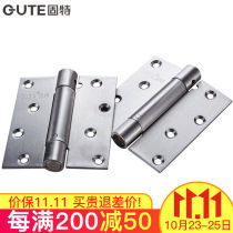 GUTE (gun) with automatic door closing invisible door closure 4 inch stainless steel single bullet closed door hinge price {2