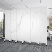 Screen partition living room bedroom office block curtain rental room bedside beauty salon folding mobile modern minimalist