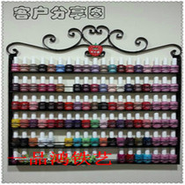 European wrought iron nail polish rack wall hanging nail polish rack jewelry rack wall nail salon lip gloss display rack