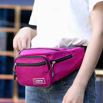 Womens waist bag large capacity multi-layer business money collection waist bag mens multi-functional outdoor leisure diagonal cash register bag
