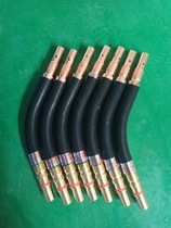 Thickened CO2 gas protection welding torch elbow 200 350 500 national standard polytetrafluoroethylene holster gooseneck type is not easy to peel