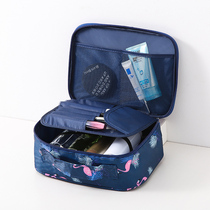ins net red makeup bag small number portable Korea Jane about large capacity travel with young girls heart pint bag containing box