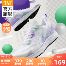361 women's shoes sports shoes 2020 new autumn mesh breathable 361 degrees lightweight waterproof running shoes Q elastic running shoes