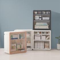 Desktop storage box plastic drawer type multi-layer transparent office stationery cosmetics sundries storage cabinet rack