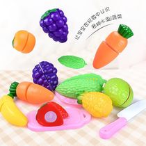 Fruit cutting music toys fruit and vegetable childrens kitchen toy set children play house kitchen toys educational