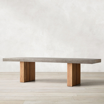 Nordic Solid Wood Meeting Table Extreme Minimalist Design Sensation Desk Home Dining Table Rectangular Bench Designer desk