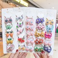 Korea ins children cartoon hair rope female baby cute hair accessories girls tie hair rubber band small hair ring headdress