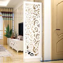 European screen partition Living room entrance cabinet Modern simple fashion mobile foyer decorative cabinet Hollow carved elk