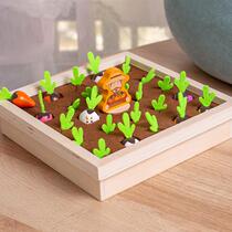 Baby Plucking radish Toys Montets Early to teach 1-2-3-year-old Child Puzzle Power Multifunction Memory Parquet Building Blocks 4