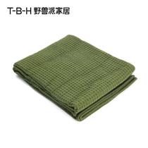 TBH/ Brutalist Home Furnishing Beehive Waffle Blanket Comfortable Wool Small Blanket Cover Quilt for Napping Air Conditioning Quilt