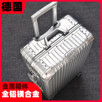 Full Aluminum Magnesium Alloy Pull Lever Box Universal Wheels 22 Inch Case Suitcase Oversized Male Aluminum Frame Suitcase Woman 32 inch 30
