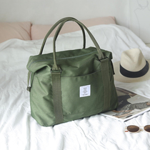 Small Luggage Bag Woman Short Travel Bag Men Han Edition Large Capacity Light Briefing Canvas Hand To Produce Bag Cashier Bag
