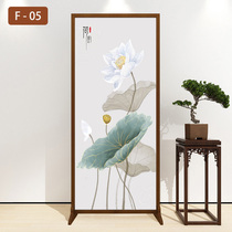 New Chinese screen porch bedroom home partition wall living room shielding solid wood decoration office toilet