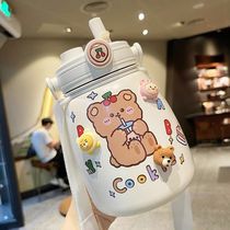 Japanese BM belly thermos cup Ladies Cup strap large capacity water Cup cute double drink cup student kettle
