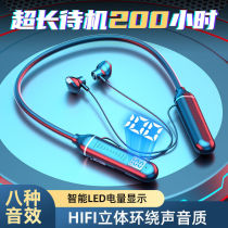 100 hours ultra-long sequel hanging neck-style wireless Bluetooth headphones 2022 The new neck-and-neck sports movie giant