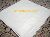 Pure white handkerchief export cotton forged strip foreign trade high density 80*80 pure white handkerchief factory production