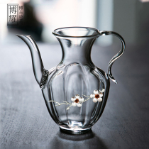 Imitation Song glass bubble teapot green teapot home with filter kung fu holding pot hotel wine dispenser fair cup wine pot