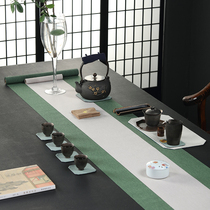 Waterproof tea mat linen tablecloth Chinese zen fabric Tea ceremony Tea cloth Tea mat Tea tablecloth Tea flag Tea set accessories