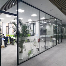 Xi 'an Glass Partition Wall Office High Partition Aluminum Alloy Blinds Finished Double Tempered Glass Room Screen