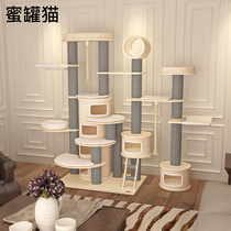 Honeypot cat cat climbing frame cat nest cat tree integrated import solid wood cat Villa large cat paradise Shunfeng