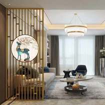 Chinese Wrought iron screen partition Living room Simple modern restaurant Hotel office entrance barrier entrance decorative wall