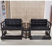 High-grade billiards chair ball watching chair billiard hall watching sofa solid wood retro viewing sofa chair billiards table and chair