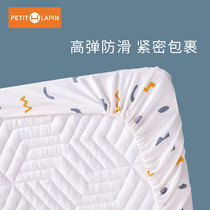 Crib bed hats cotton waterproof childrens bed single set non-slip mattress cover single piece newborn baby bedding