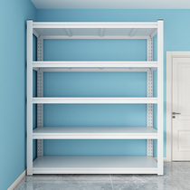 Storage shelf warehouse supermarket angle steel storage frame basement multi-layer shelf balcony to collect iron shelf