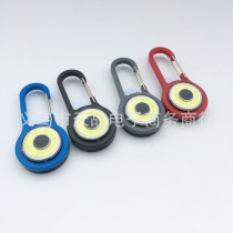 Mini mountaineering buckle light new COB flashlight led key buckle light advertising gift light outdoor portable small electric light