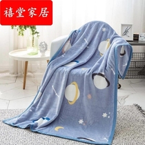Office nap blanket single small blanket towel blanket light infant and child 120 cover leg air conditioning blanket cover blanket