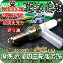 Jialing 600 three-stage Iridium spark plug JH600-A JH600B-A side three wheel satchel modification accessories