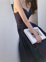 Little Q's family ties up long annual party Gao class evening dress for women 2019 new host performance clothes