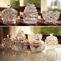 Dreamers export Europe and the United States exquisite mini crystal glass jar candy jars wedding festive makeup jewelry storage