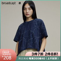 Sow 2020 summer new style bottom drawcord art hand-painted short sleeve skin friendly T-shirt bdm2yd231