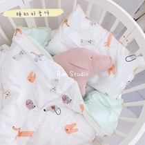 Rae Studio homemade baby 60s cotton tribute satin three-piece set kindergarten childrens kit baby cover
