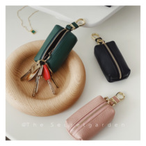 Jasmine head layer cow leather hook for soft mini small key bag