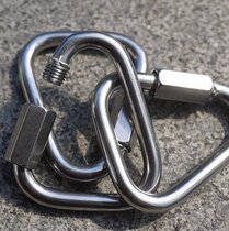 316 stainless steel climbing buckle climber rock lock hammock special hanging buckle safety buckle triangular buckle connection buckle high bearing