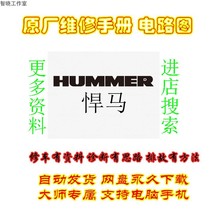 2003 HUMMER Repair manual Original car repair information