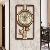 New Chinese timepiece hanging bell large decoration creative living room mute bronze bell China Wind Villa Wall-mounted clock Table