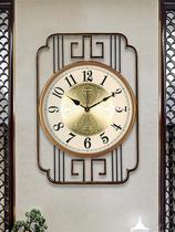 New Chinese Light Lavish Home Living Room Hanging Bell Eurostyle Decoration Watches Iron Art Silent Hanging Wall Clocks Creative Atmospheric Clocks
