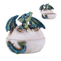 Pacific Giftware Green Baby Dragon in Egg Jewelry B