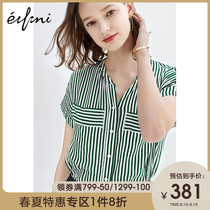 New Korean style striped shirt women's 1194320451q