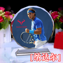 Nadal around the doll doll poster souvenir to send boys friends classmates tennis fans birthday gifts