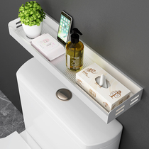 Toilet rack above the toilet toilet rear clearance multifunctional bathroom storage cabinet wall hanging non-perforated shelf