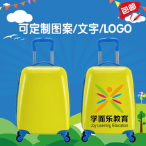 18 inch 16 universal wheel waterproof silent push-pull childrens cartoon trolley case luggage can print logo cartoon atmosphere