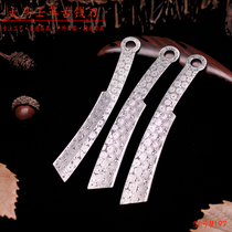 Damascus ancient money knife play small knife agarson knife portable outdoor knife M197