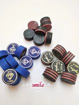 Table club leather head pool club head nine-ball bar 14mm large head Club head pure handmade leather head multi-layer club head