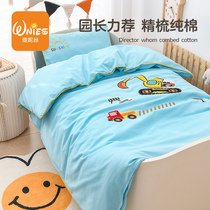 Kindergarten quilt seven-piece quilt mattress childrens quilt cover into the park bedding quilt custom-made kindergarten four-piece